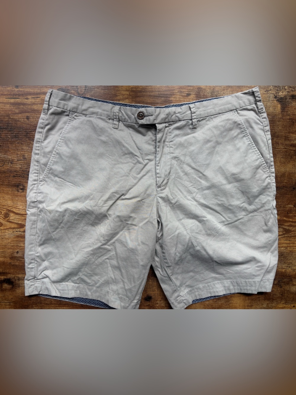 Ted Baker London Men's Gray Chino Shorts Size 38R